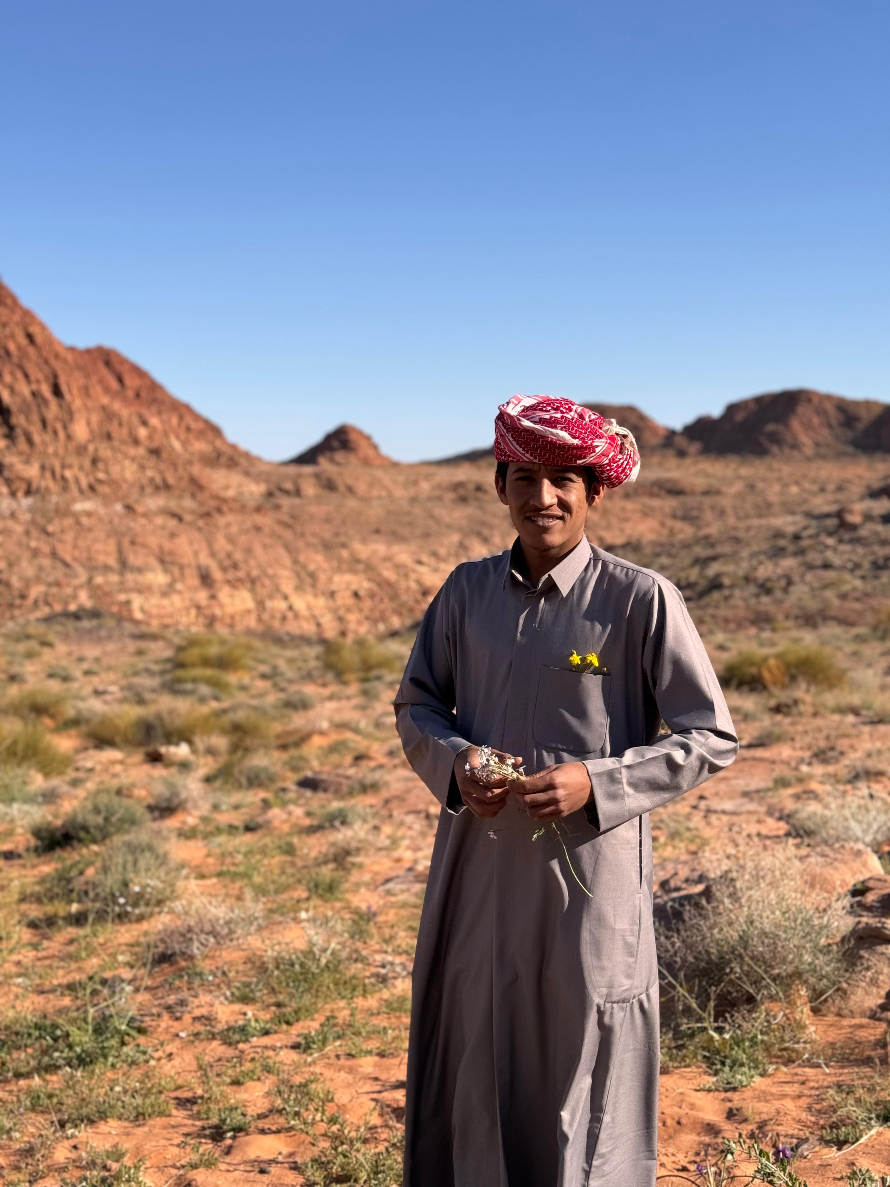 Omar in the desert